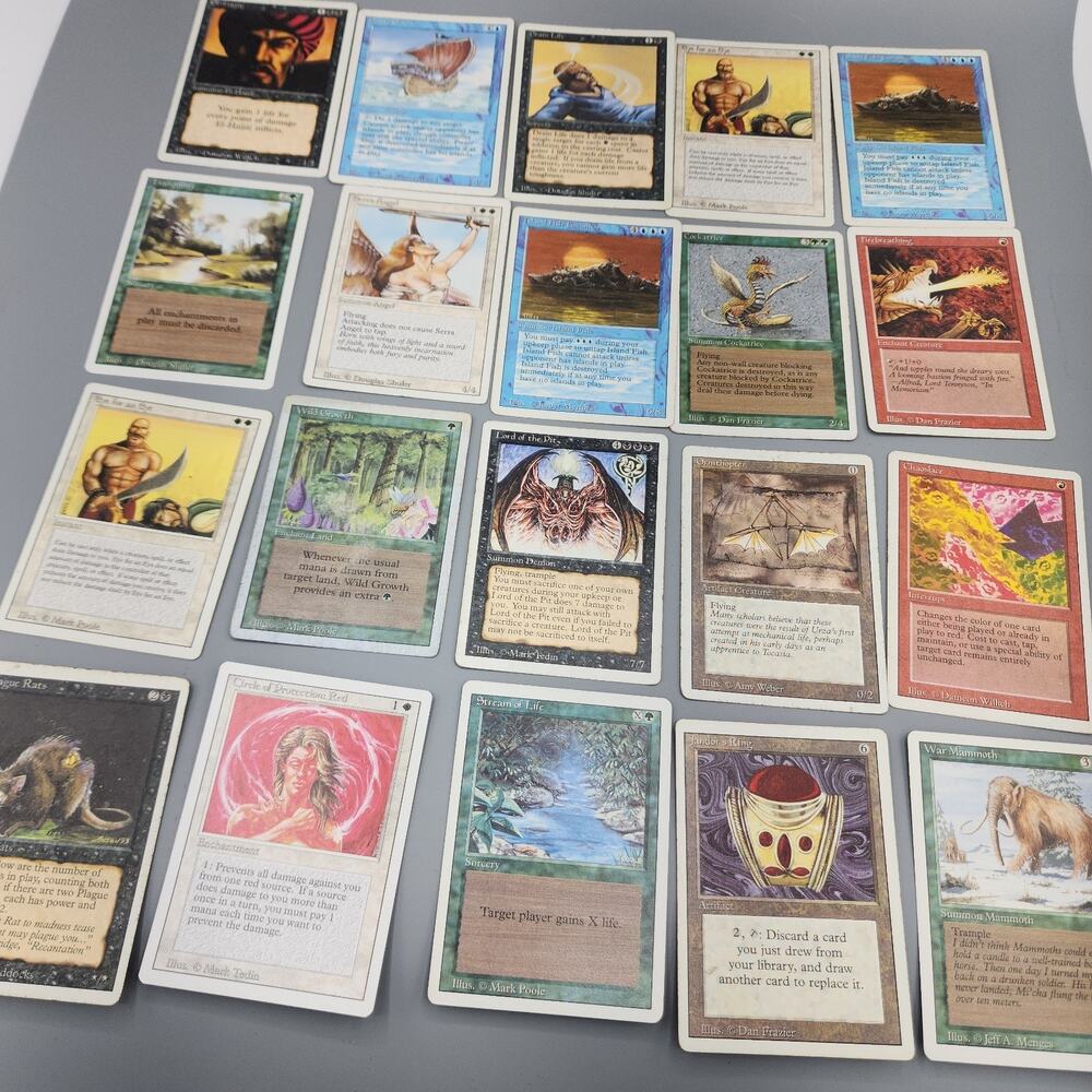 MTG Revised Edition Lot of 50 Vintage Cards No Lands